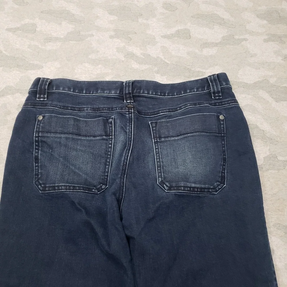 Prana Jeans Womens 8/29 Blue Pockets Denim‎ Dark Wash Straight
